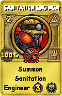 Wizard101 Myth spell card: Sanitation Engineer, Spell ID 6411