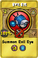 Wizard101 Myth spell card: Evil Eye, Spell ID 6438