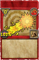 Wizard101 Fire spell card: Vine - Token Fire DOT, Spell ID 6442
