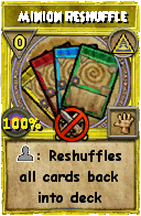 Wizard101 Myth spell card: Minion Reshuffle, Spell ID 6449