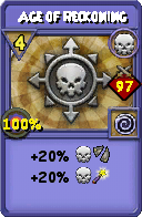 Wizard101 Death spell card: Age of Reckoning, Spell ID 6484