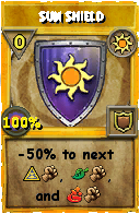 Wizard101 Sun spell card: Sun Shield, Spell ID 6488