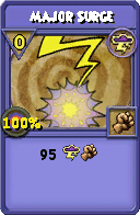 Wizard101 Storm spell card: Major Surge, Spell ID 6509