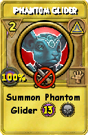 Wizard101 Myth spell card: Phantom Glider, Spell ID 6513