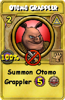 Wizard101 Myth spell card: Otomo Grappler, Spell ID 6520