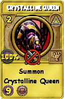 Wizard101 Myth spell card: Crystalline Queen, Spell ID 6528