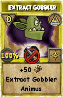 Wizard101 Myth spell card: Extract Gobbler, Spell ID 6531