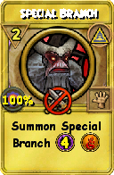Wizard101 Myth spell card: Special Branch, Spell ID 6533