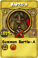 Wizard101 Myth spell card: Bartle-A, Spell ID 6538