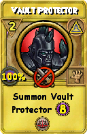 Wizard101 Myth spell card: Vault Protector, Spell ID 6547