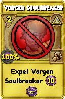 Wizard101 Myth spell card: Vorgen Soulbreaker, Spell ID 6561