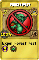 Wizard101 Myth spell card: Forest Pest, Spell ID 6584