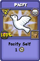 Wizard101 Death spell card: Pacify, Spell ID 6593