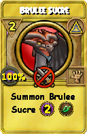 Wizard101 Myth spell card: Brulee Sucre, Spell ID 6650