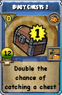 Wizard101 Fishing spell card: Buoy Chests 1, Spell ID 6668