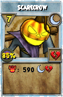 Wizard101 Moon spell card: Scarecrow, Spell ID 6670
