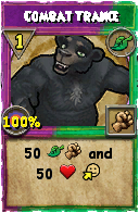 Wizard101 Life spell card: Combat Trance, Spell ID 6679