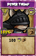 Wizard101 Storm spell card: Power Thump, Spell ID 6680