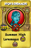 Wizard101 Myth spell card: High Loremagus, Spell ID 6717