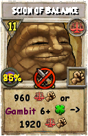 Wizard101 Balance spell card: Scion of Balance, Spell ID 6739