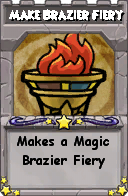 Wizard101 School 16 spell card: Make Brazier Fiery, Spell ID 6801