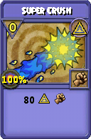 Wizard101 Myth spell card: Super Crush, Spell ID 6807