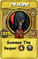 Wizard101 Myth spell card: The Reaper, Spell ID 6809