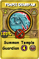 Wizard101 Myth spell card: Temple Guardian, Spell ID 6827