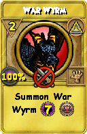 Wizard101 Myth spell card: War Wyrm, Spell ID 6837