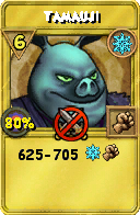 Wizard101 Ice spell card: Tamauji, Spell ID 6851