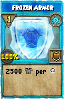 Wizard101 Ice spell card: Frozen Armor, Spell ID 6856