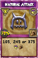 Wizard101 Storm spell card: Natural Attack, Spell ID 6864