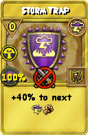 Wizard101 Storm spell card: Storm Trap, Spell ID 6891