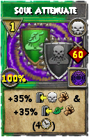 Wizard101 Death spell card: Soul Attenuate, Spell ID 6897