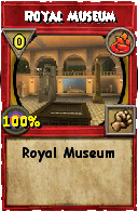 Wizard101 Fire spell card: Royal Museum, Spell ID 6919
