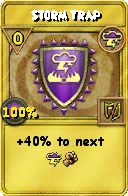 Wizard101 Storm spell card: Storm Trap, Spell ID 6927