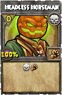 Wizard101 Death spell card: Headless Horseman, Spell ID 6939