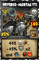 Wizard101 Death spell card: Reverse-Mortality, Spell ID 6946