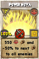 Wizard101 Balance spell card: Power Nova, Spell ID 6963