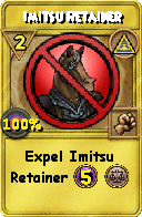 Wizard101 Myth spell card: Imitsu Retainer, Spell ID 6998
