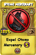 Wizard101 Myth spell card: Otomo Mercenary, Spell ID 6999