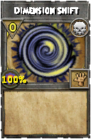 Wizard101 Death spell card: Dimension Shift, Spell ID 6569