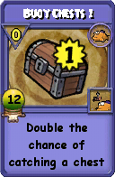 Wizard101 Fishing spell card: Buoy Chests 1, Spell ID 6671