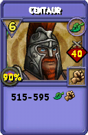 Wizard101 Life spell card: Centaur, Spell ID 6785