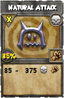 Wizard101 Death spell card: Natural Attack, Spell ID 6048