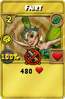 Wizard101 Life spell card: Fairy, Spell ID 6841