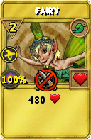 Wizard101 Life spell card: Fairy, Spell ID 6842