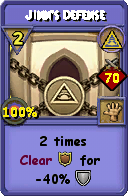 Wizard101 Myth spell card: Jinn's Defense, Spell ID 6430