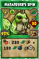 Wizard101 Life spell card: Ratatoskr's Spin, Spell ID 6328