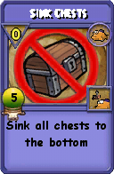Wizard101 Fishing spell card: Sink Chests, Spell ID 6710